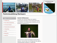 Tablet Screenshot of fischereiausbildung-oberbayern.de